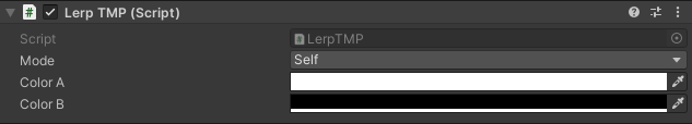 LerpTMP component